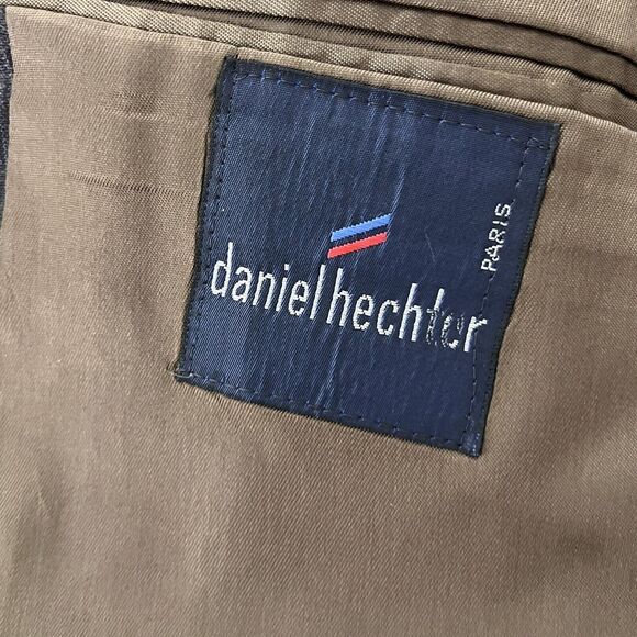 Daniel Hechter Jacket Blazer Sport Coat Blue Navy Mens Lined Striped - Picture 5 of 13